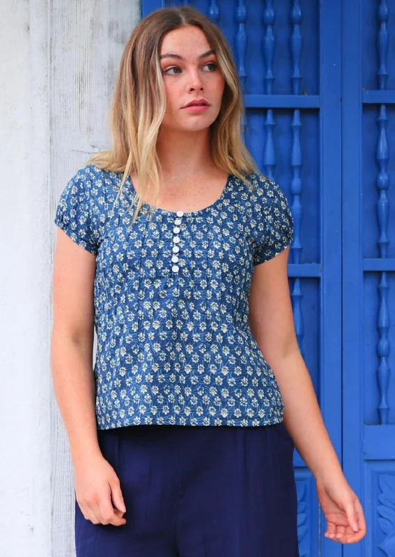 women's tops for those who want to add a touch of sophistication to their casual attireYasmin Top Bluebell