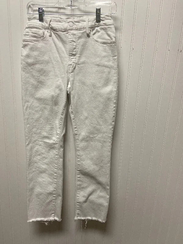 women's grey denim jeansJeans Straight By Good American In White Denim, Size: 6