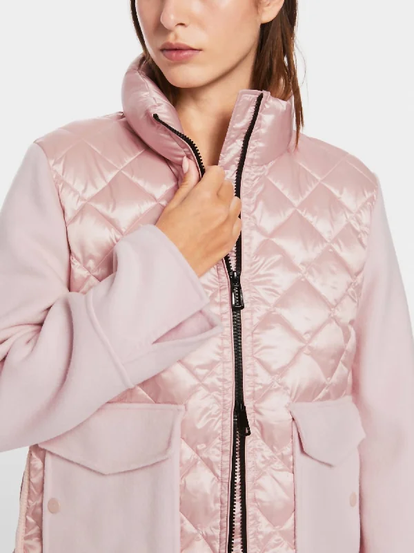 women's bomber jackets and coatsOutdoor Jacket In Material Mix In Bright Rosewater