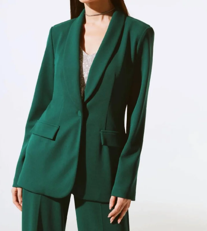 women's coats for layeringGreen Coat In Absolute Green