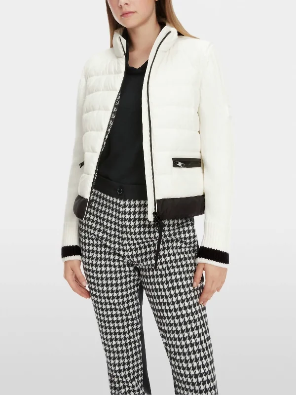 women's coats with geometric patternsRethink Jacket In Cream