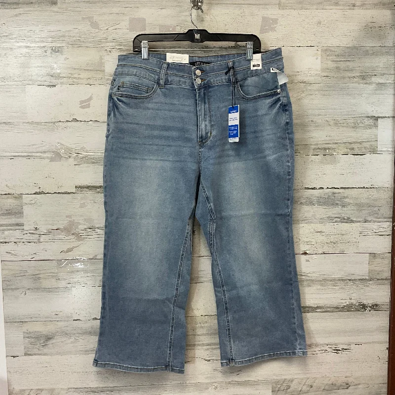 women's denim jeans for a night at the clubJeans Cropped By Judy Blue In Blue Denim, Size: 20