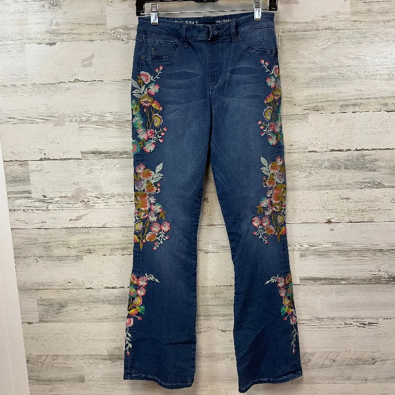 women's denim jeans with belt loopsJeans Flared By Laurie Felt In Blue Denim, Size: S