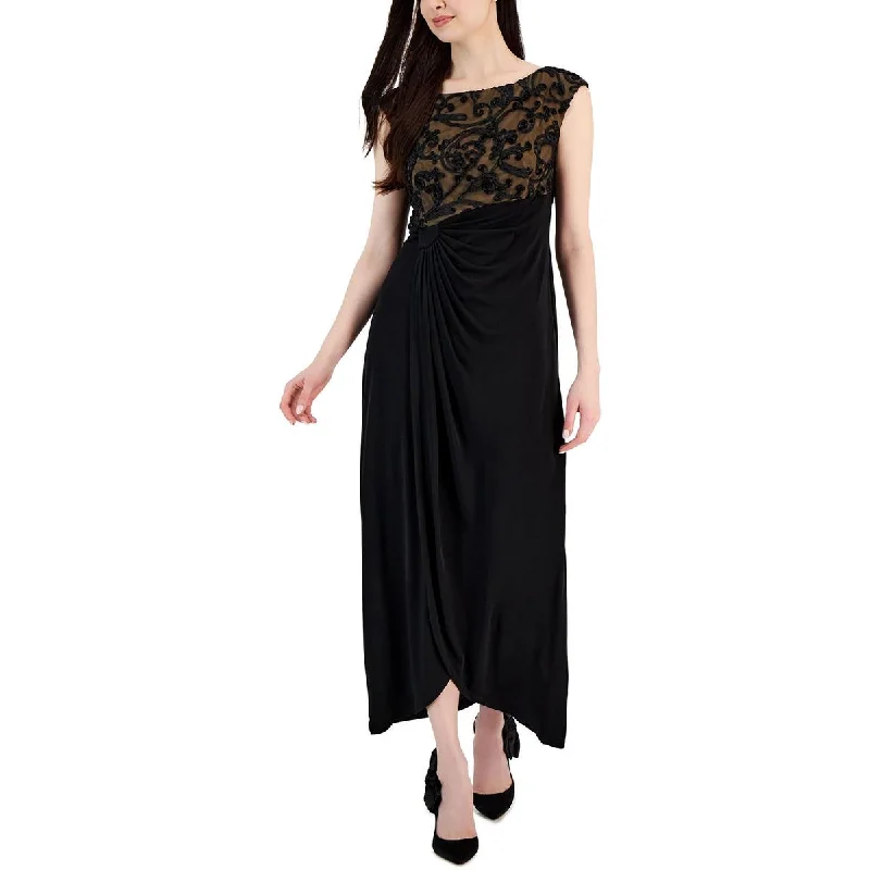 women's vintage dressesConnected Apparel Womens Soutache Long Evening Dress