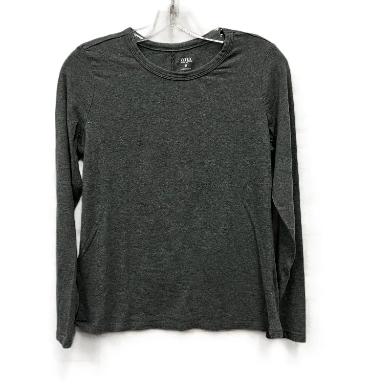 women's tops for layeringTop Long Sleeve By Ana In Grey, Size: M