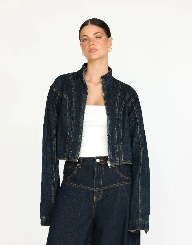 classic women's coatsChad Denim Jacket (Indigo)