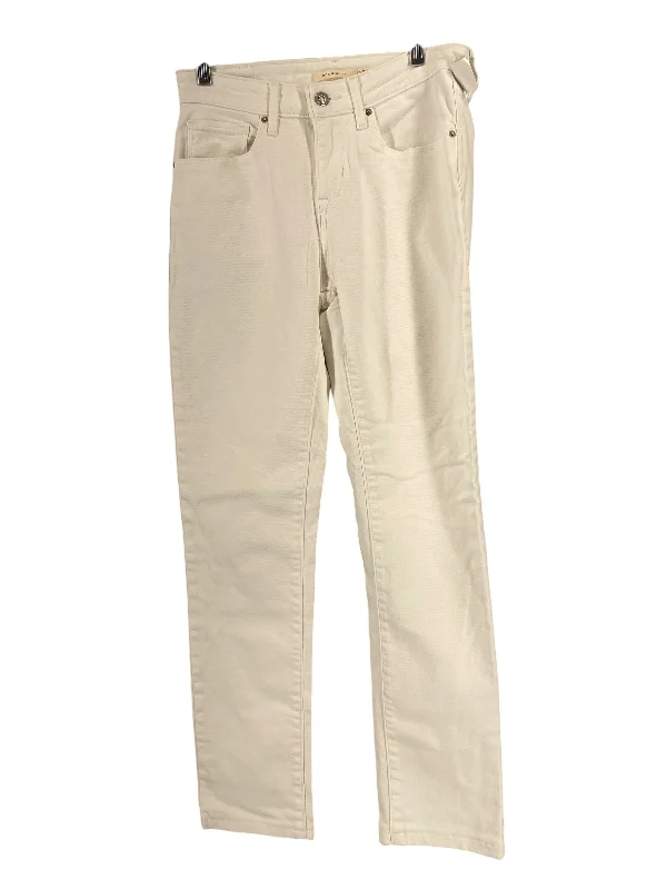 women's denim jeans with belt loopsJeans Skinny By Levis In White Denim, Size: 27