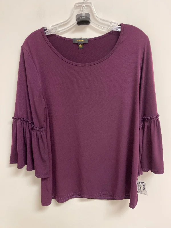 women's tops for those who want to wear pieces that are both comfortable and stylishTop Long Sleeve By Espresso In Purple, Size: L