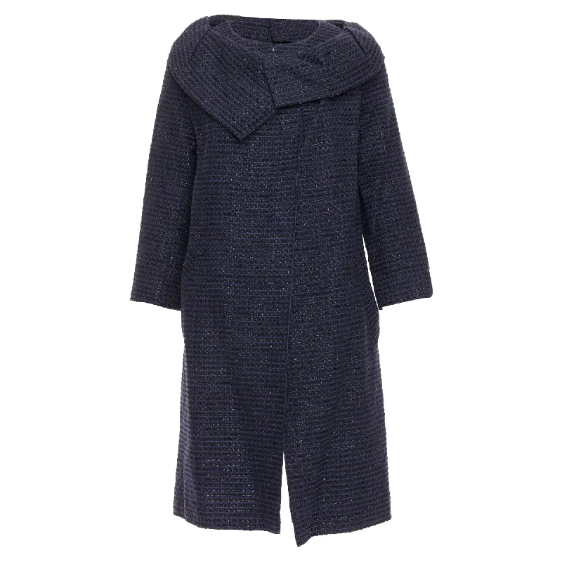 women's coats for winter sports enthusiastsRoland Mouret Cotton Blend Tweed Collar Structural Coat