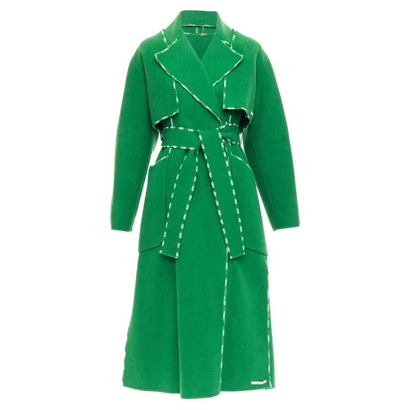 elegant women's coatsSportmax Anniversary Collection Handmade Virgin Wool Cashmere Coat