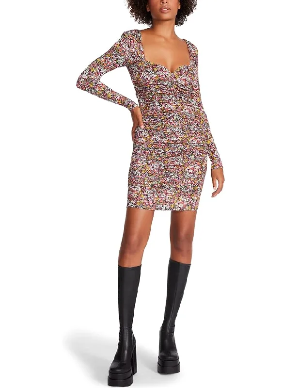 Laced DressM - steve madden long sleeve floral bodycon dress