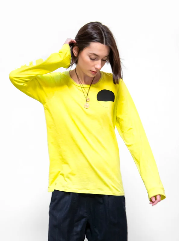 FreeCity Sign Longsleeve Tee - Yellow Space