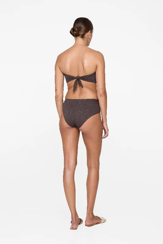 Cruise Female SwimwearLogan Bottom - Mocha Brown Snake