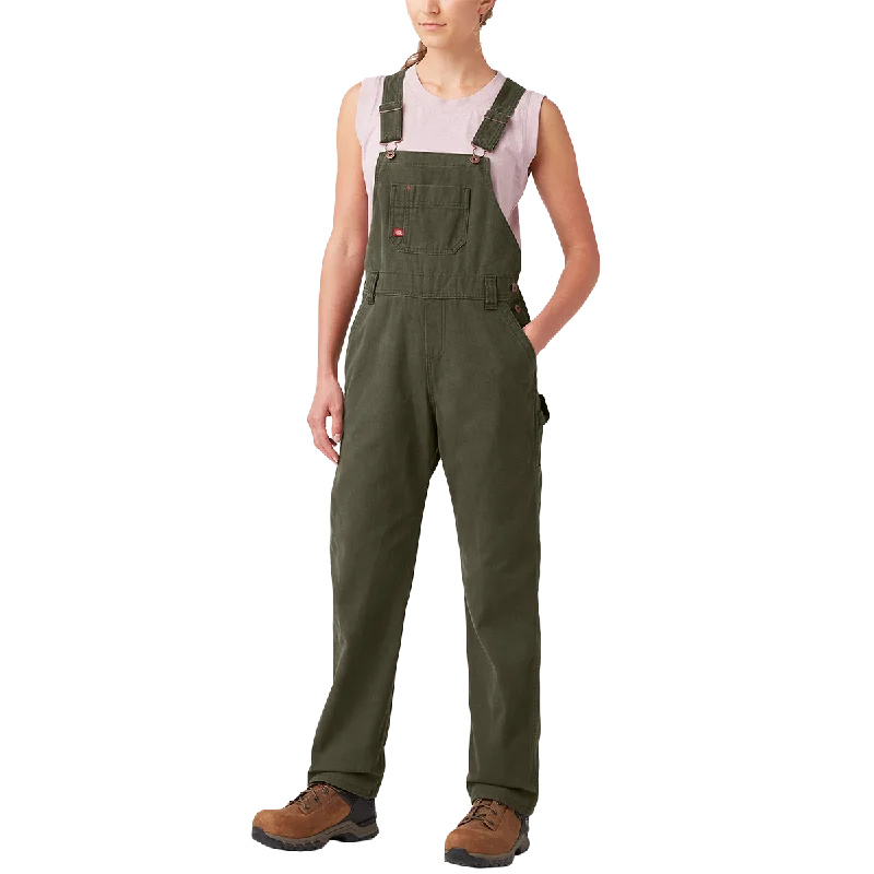 women's solid-color pantsWomen's Relaxed Fit Bib Overalls