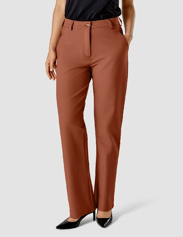 women's flare pantsEssential Pants Straight Terracotta