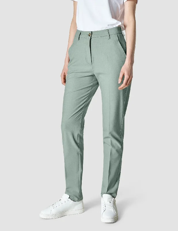 women's yoga pantsEssential Pants Tapered Calm Green Melange