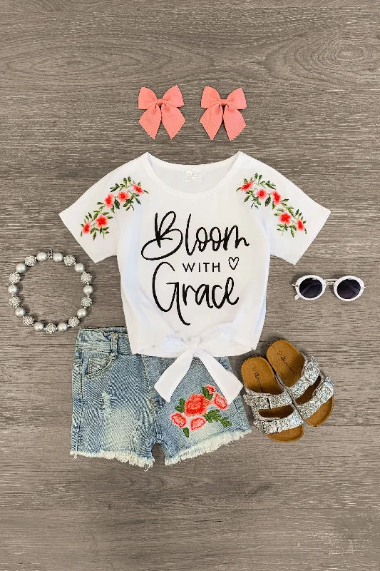 Cheetah Print Dress"Bloom With Grace" Denim Short Set