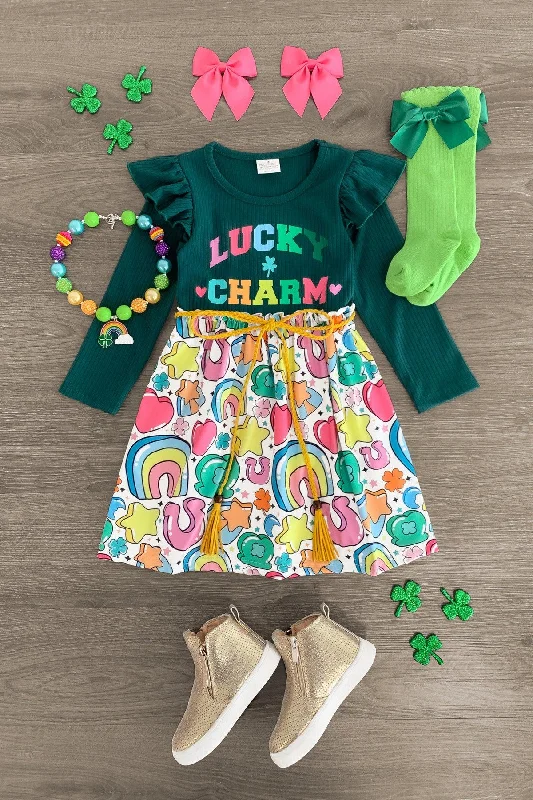 Statement Dress"Lucky Charm" Long Sleeve Dress