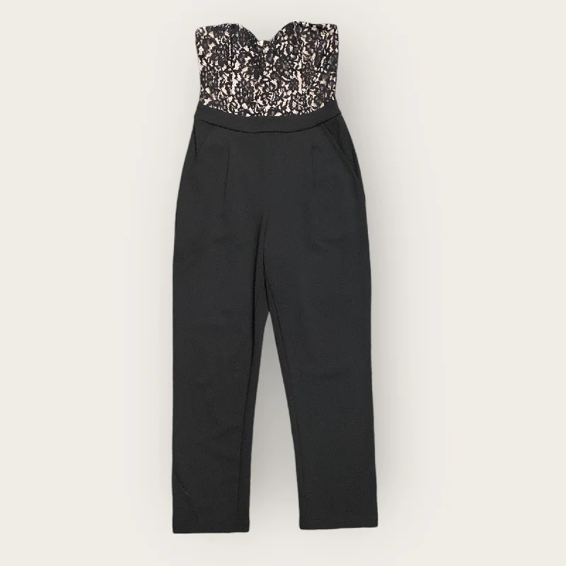 women's jumpsuits with floral printsJumpsuit By Express In Black, Size: 4