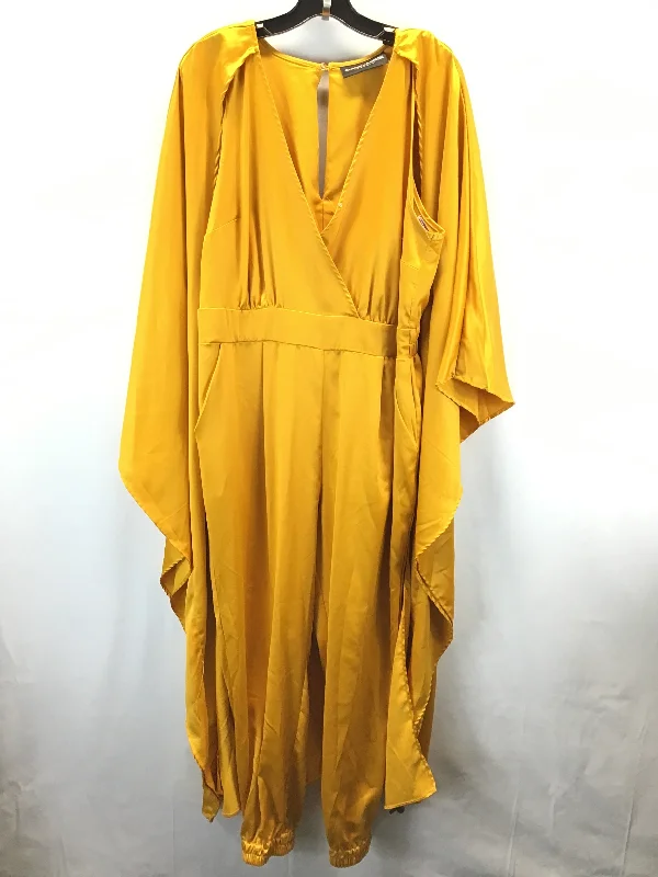 women's jumpsuits for curve-hugging stylesJumpsuit By New York And Co In Gold & Yellow, Size: L