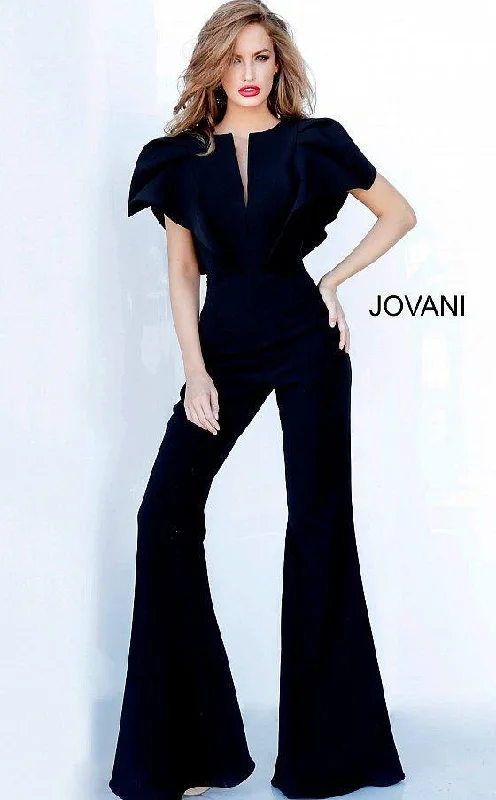 women's jumpsuits for curve-hugging stylesJovani 00762 Long Formal Jumpsuit Dress