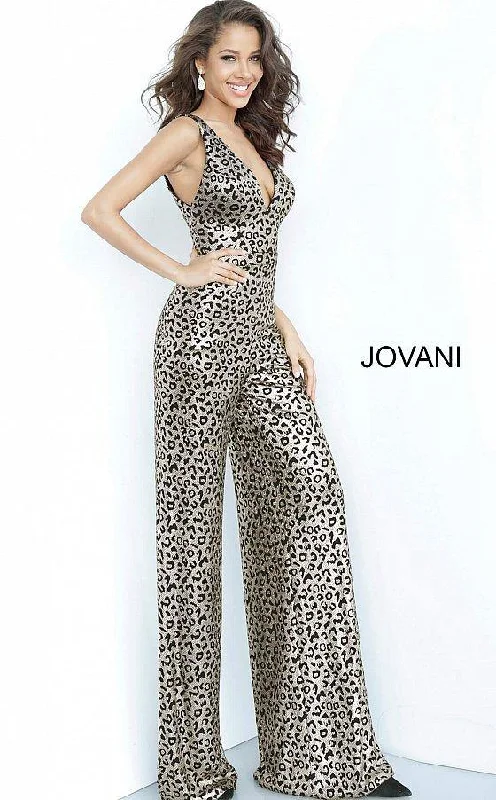 women's jumpsuits with lace detailsJovani 8112 Long Formal Sleeveless Jumpsuit