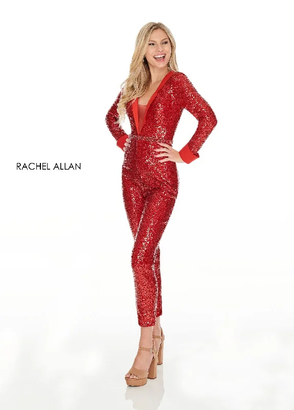 women's jumpsuits made of velvetRachel Allan Sparkling Jumpsuit Formal