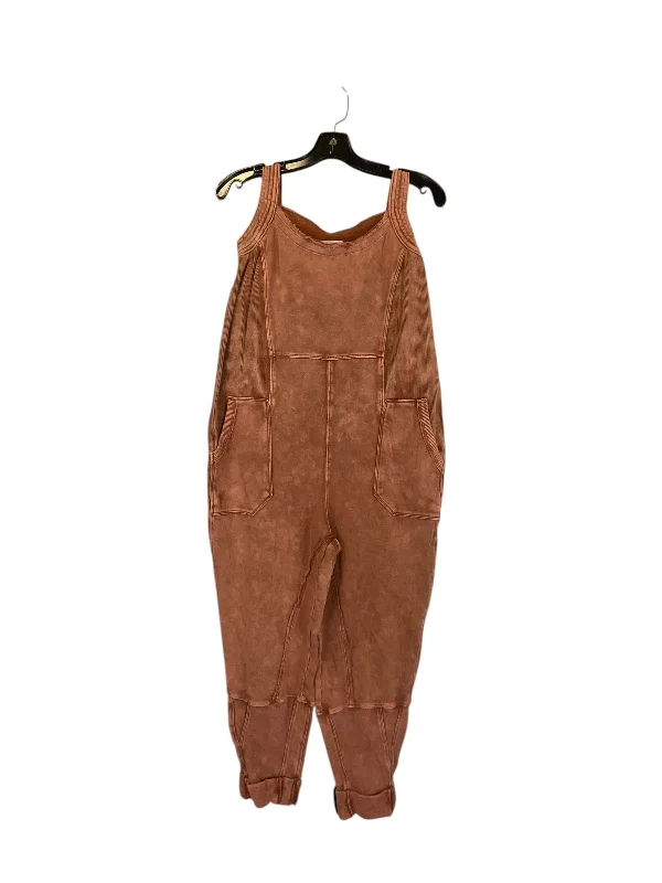 women's fitted jumpsuitsJumpsuit By Daily Practice By Anthropologie In Orange, Size: Xs