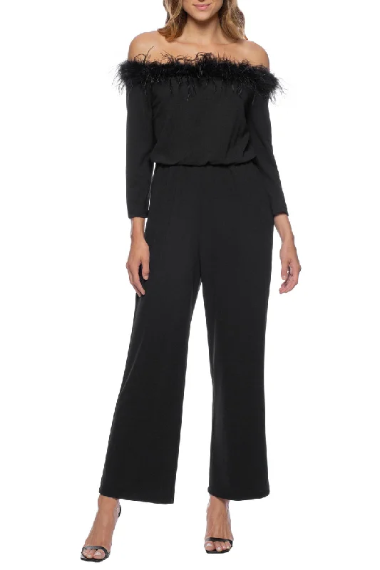 women's jumpsuits made of velvetMarina 268272 Long Formal Blouson Jumpsuit