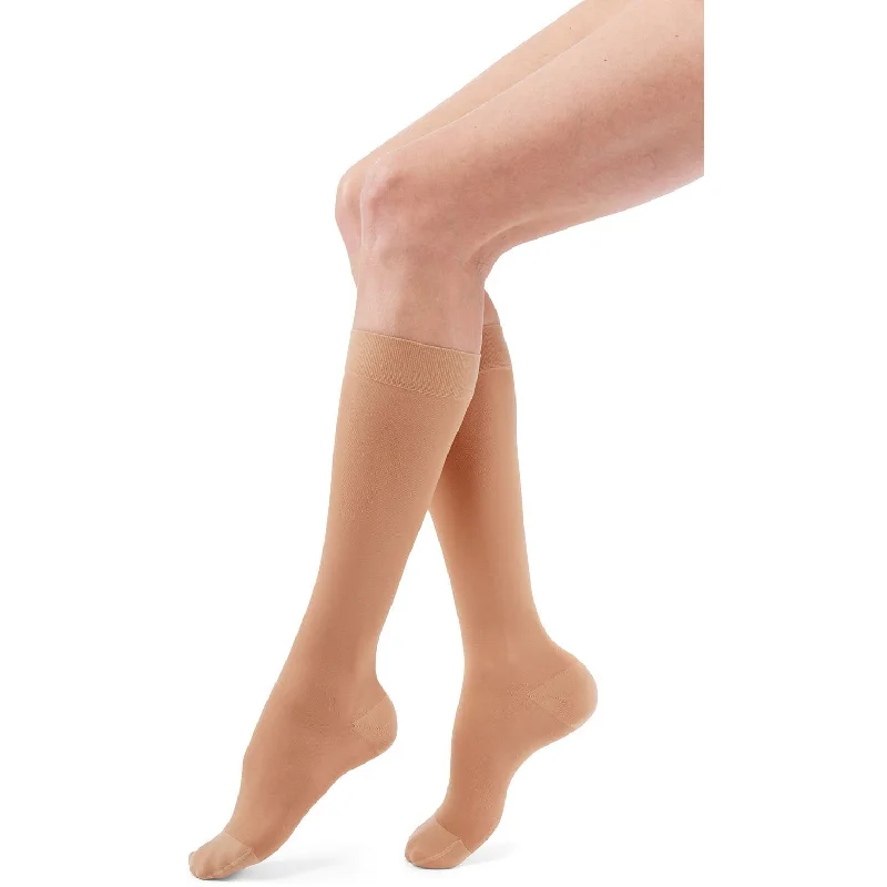 Over-the-Knee Silk Stockings TrendDuomed Transparent Women's Knee High 15-20 mmHg