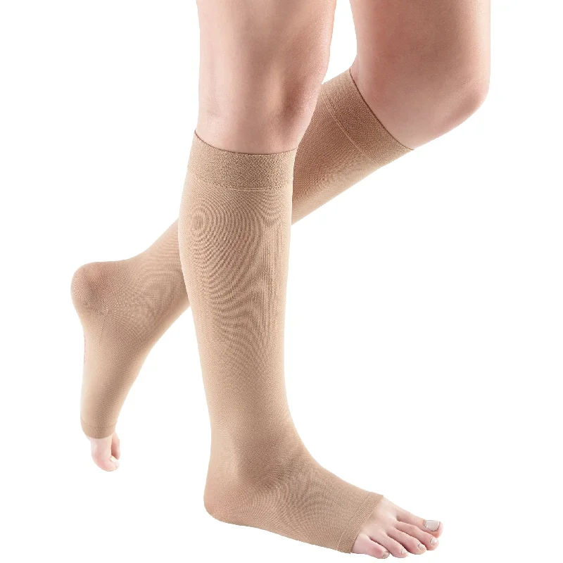 Silk Stockings for Everyday LuxuryMediven Comfort Knee High 15-20 mmHg, Open Toe