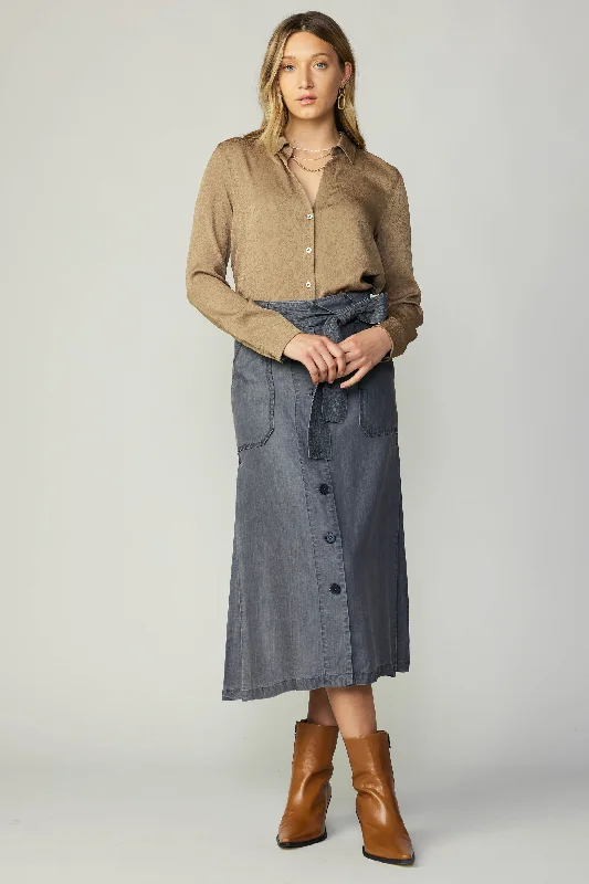 women's floral pleated skirtsWashed Utility Skirt