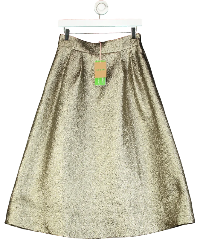 women's skater skirtsBoden Metallic Angelica Jacquard Pleat Skirt UK 10