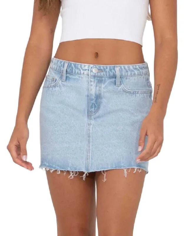 women's evening skirtsCeleste Low Rise Denim Mini Skirt