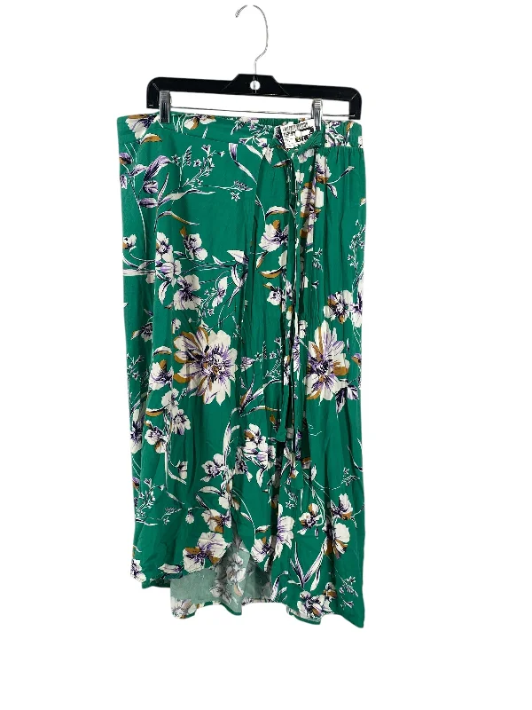 women's classic chiffon skirtsSkirt Midi By Maurices In Green, Size: L