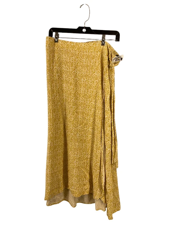 women's handmade casual skirtsSkirt Midi By Maurices In Yellow, Size: L