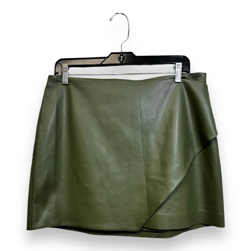 women's polyester tiered skirts for partiesSkirt Mini & Short By Express In Green, Size: 12