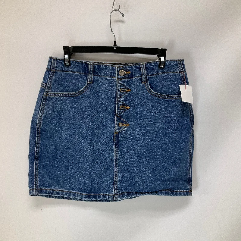 women's woven skirtsSkirt Mini & Short By Garage In Blue Denim, Size: M