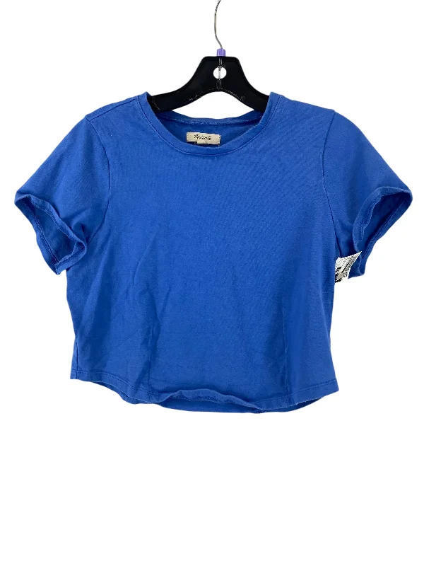 women's tops for those who want to wear pieces that are both comfortable and stylishTop Short Sleeve Basic By Madewell In Blue, Size: M