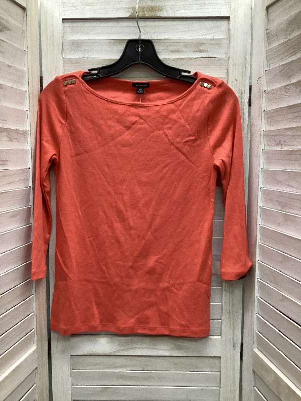 women's tops for those who want to stay warm and stylish during colder weatherTop Short Sleeve By Ann Taylor In Coral, Size: Xs