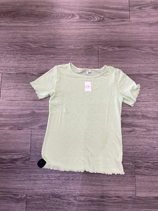 women's tops for those who want to add a bit of flair and personality to their looksTop Short Sleeve By Cato In Green, Size: M