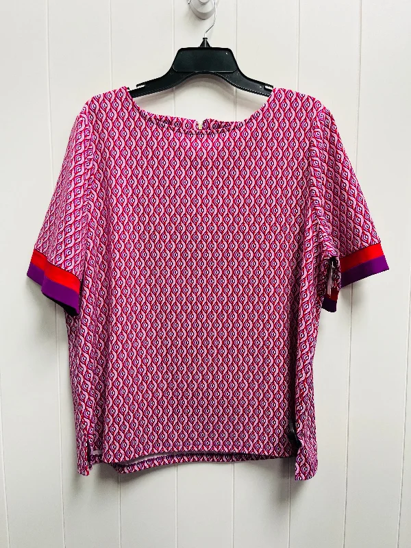 women's tops for those who value both quality and affordabilityTop Short Sleeve By Chicos In Purple & Red, Size: Xl