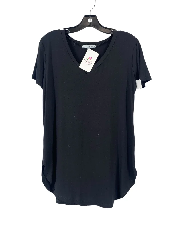 women's tops for fashion-forward individualsTop Short Sleeve By Emmas Closet In Black, Size: S