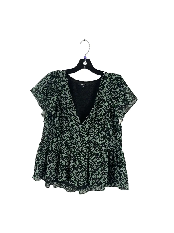 women's tops for those who want to stay on top of the latest fashion trends and wear pieces that are both stylish and on-trendTop Short Sleeve By Madewell In Green, Size: S