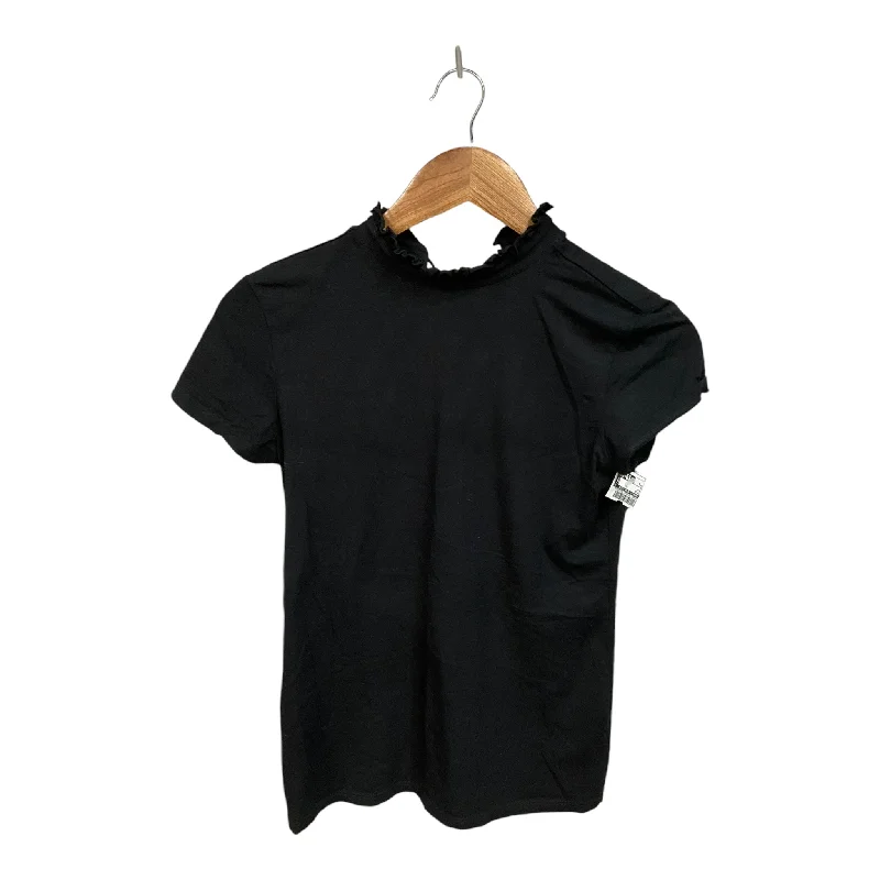 women's tops for those who want to create outfits that are both trendy and timelessTop Short Sleeve By Tahari By Arthur Levine In Black, Size: S