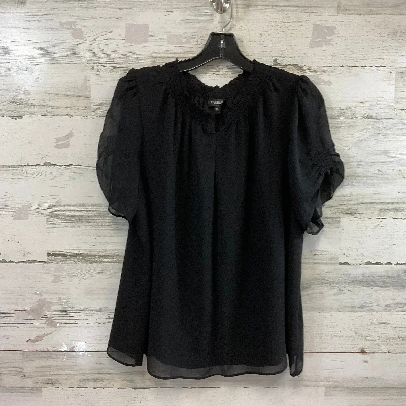 cozy women's tops for fall and winterTop Short Sleeve By Talbots In Black, Size: 1x