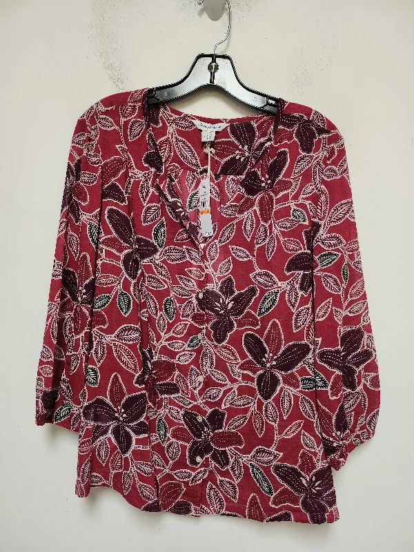 women's tops for picnics in the parkTop Short Sleeve By Tommy Bahama In Floral Print, Size: S