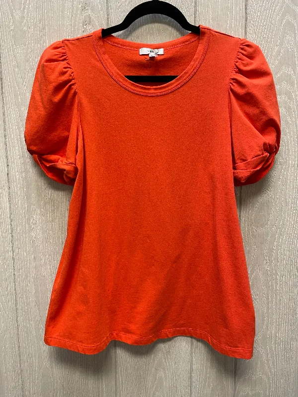 spaghetti strap women's topsTop Short Sleeve By Tyler Boe In Orange, Size: M