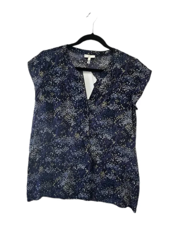 women's tops for those who seek both style and comfortTop Short Sleeve Designer By Joie In Blue & Purple, Size: S